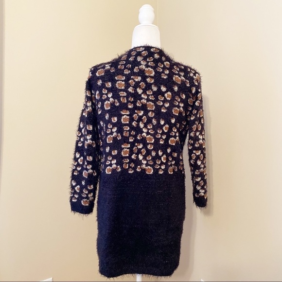 Anthropologie La Fee Verte Leopard Eyelash Cardigan - XS - Picture 4 of 14